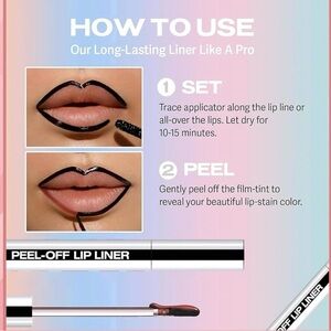 NWT Peel-Off Lip Liner Tattoo in Rose